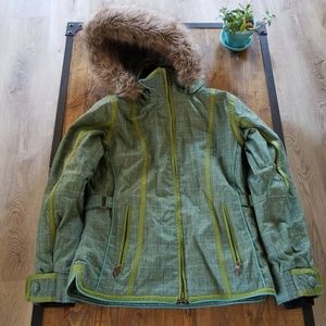 Obermeyer green snow jacket